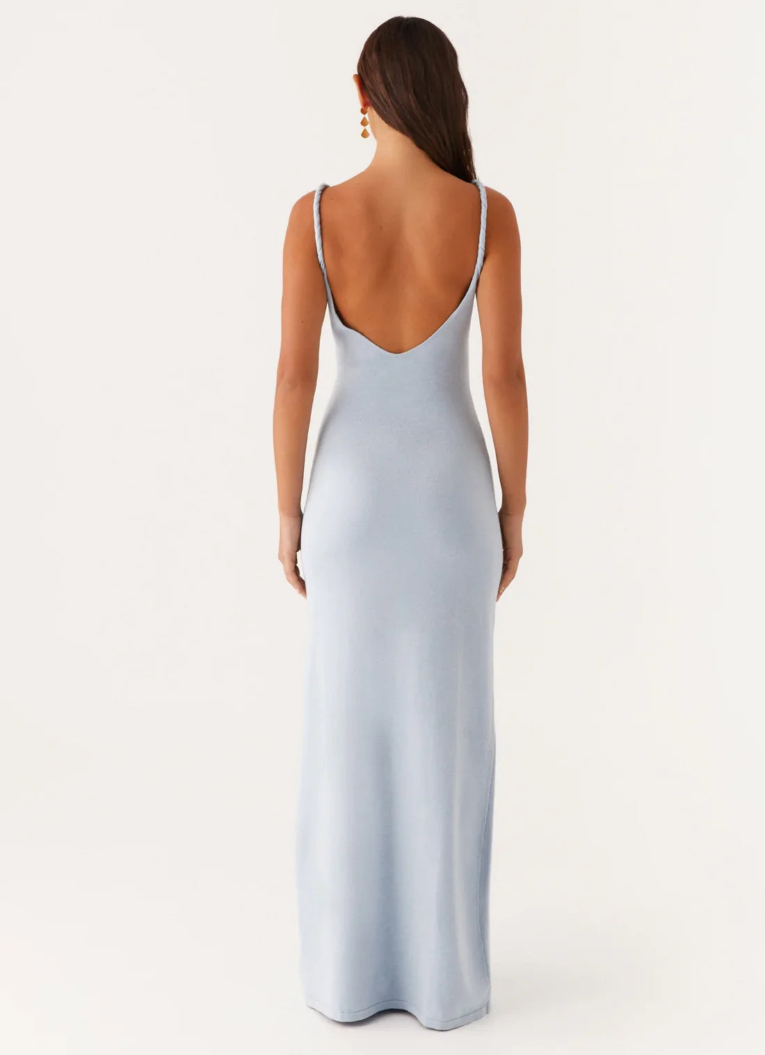 Vestido largo con espalda descubierta