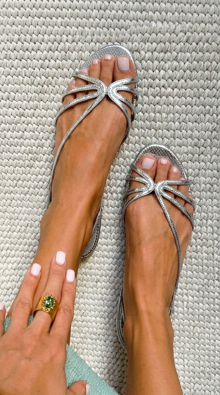 Sandra - Sandalias Doradas de Verano con Elegancia