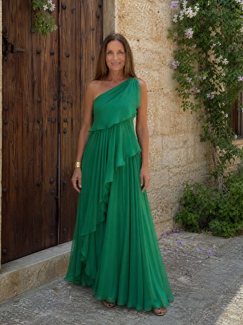 Eliana Vestido Maxi de Gasa