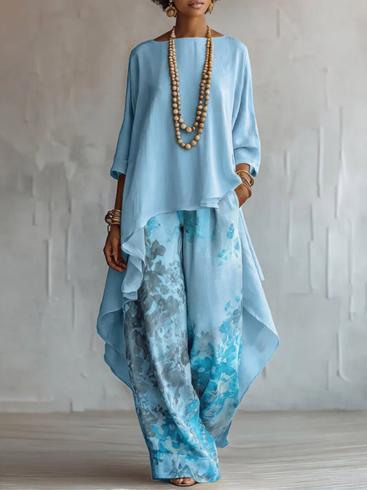 Genevra | Asymmetric Floral Garment