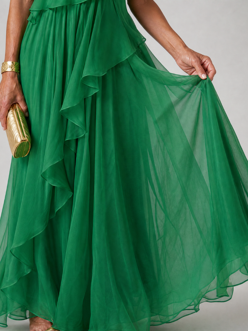 Eliana Vestido Maxi de Gasa