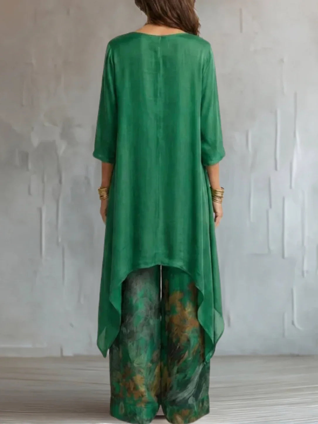Genevra | Asymmetric Floral Garment