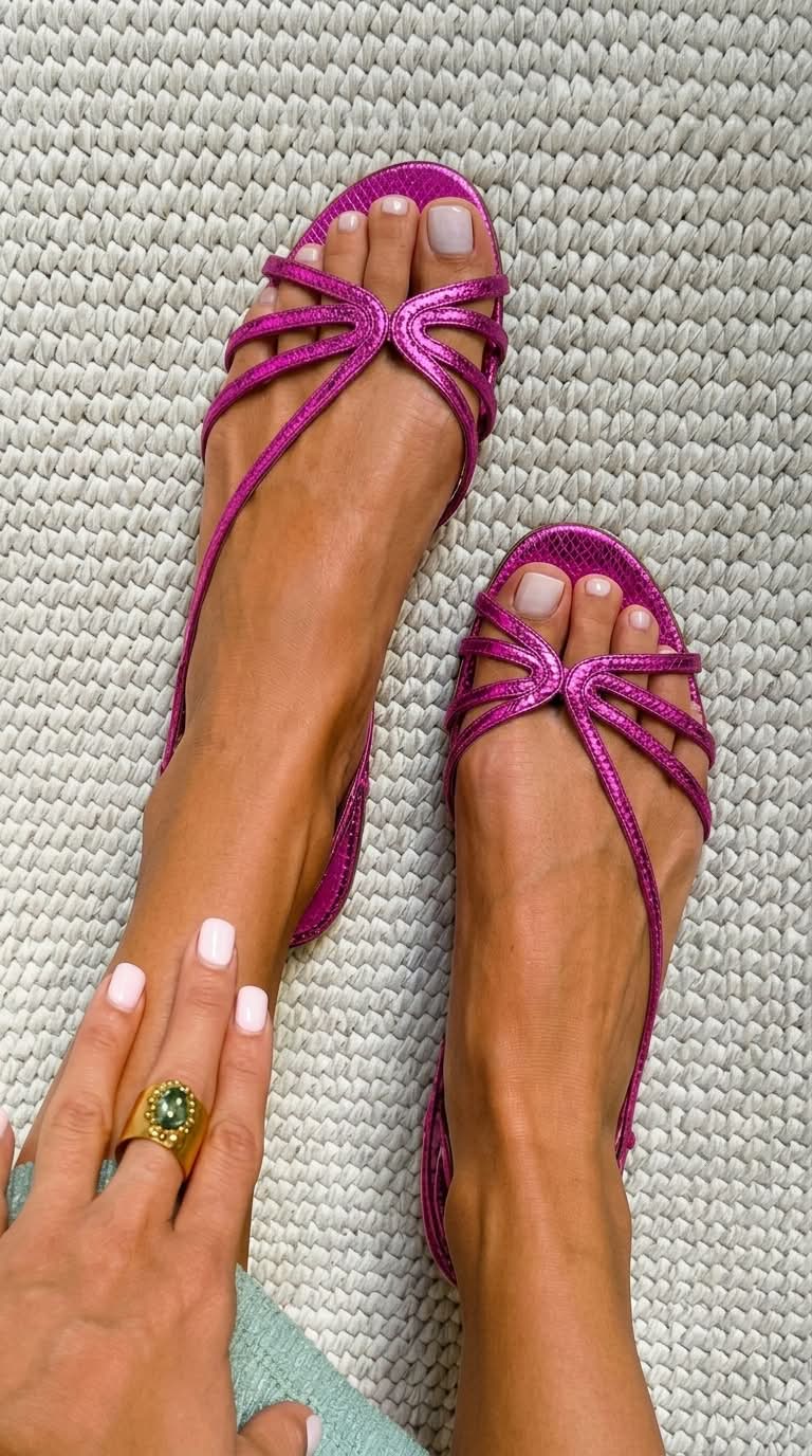 Sandra - Sandalias Doradas de Verano con Elegancia