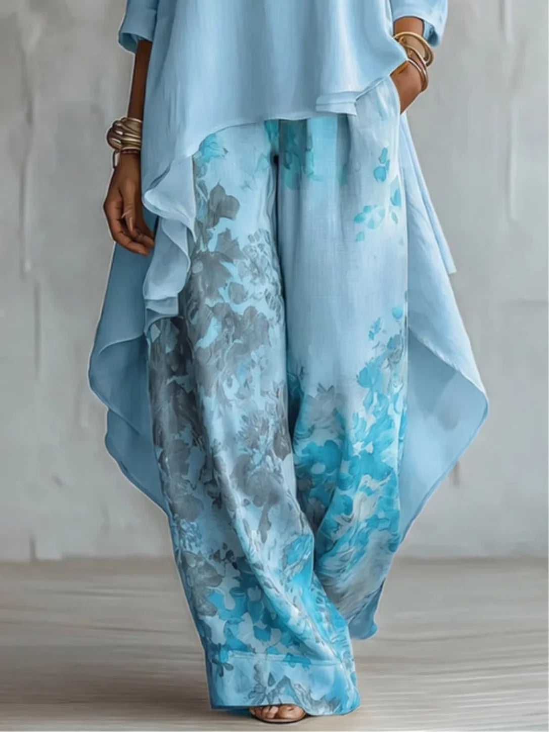 Genevra | Asymmetric Floral Garment