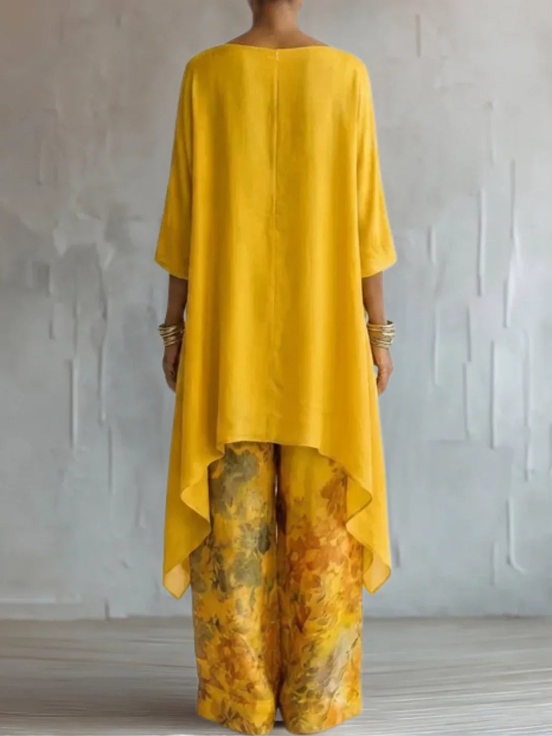 Genevra | Asymmetric Floral Garment
