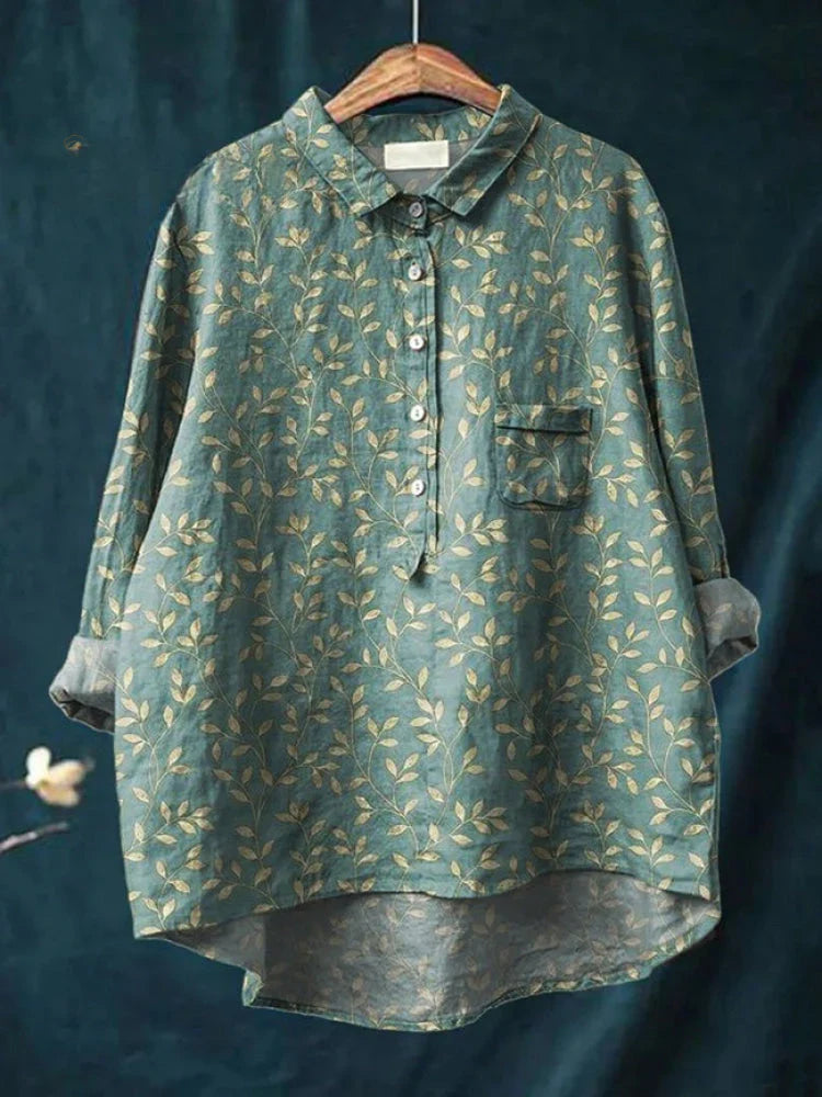 Tiziana – Camisa de lino estampada