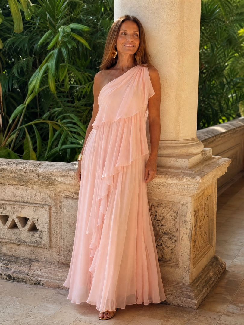 Eliana Vestido Maxi de Gasa