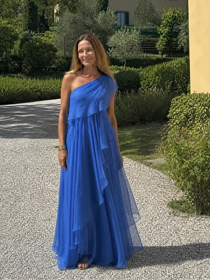 Eliana Vestido Maxi de Gasa
