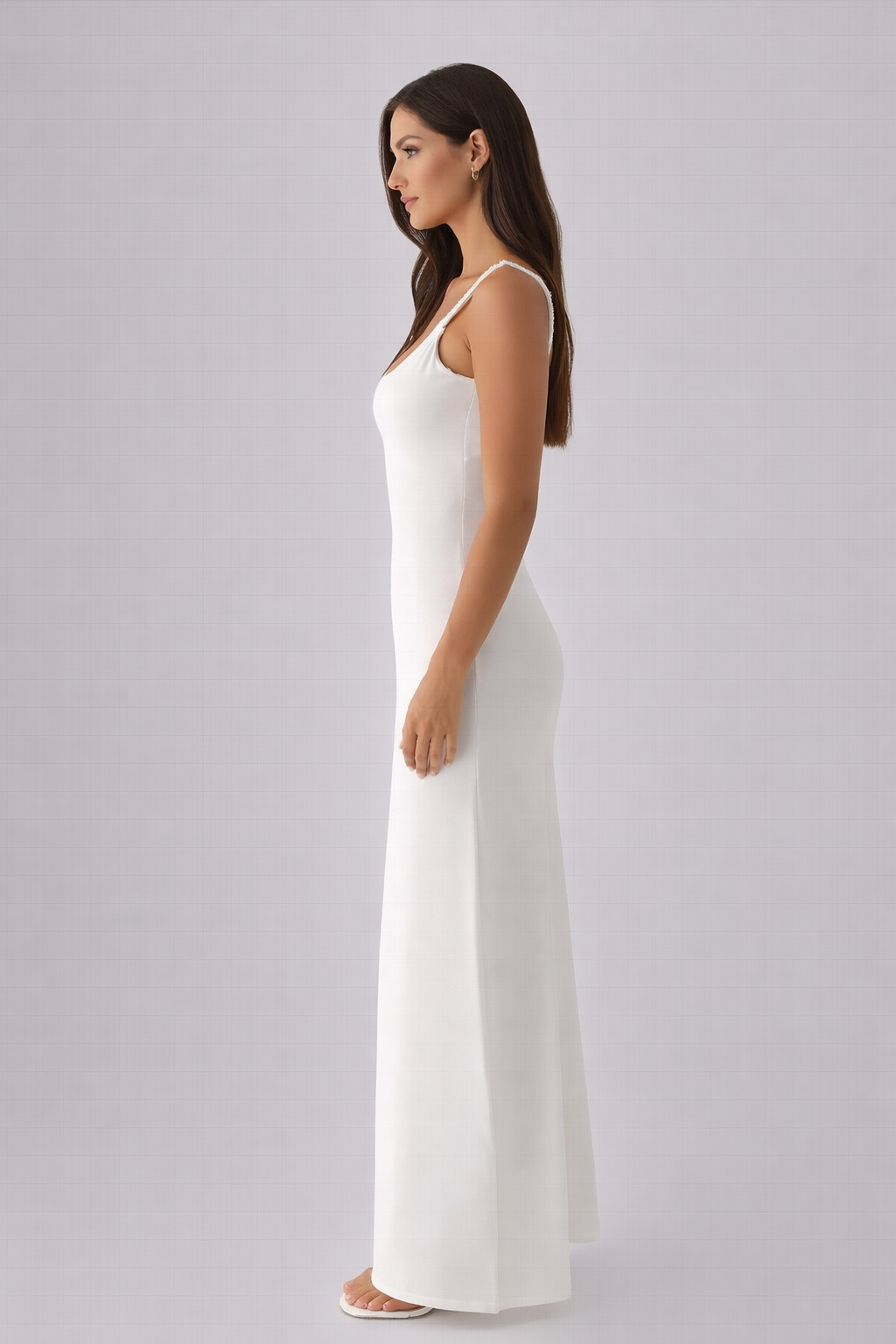 Vestido largo con espalda descubierta