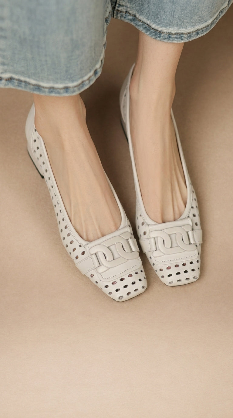 Tacones de cuero trenzado Solea