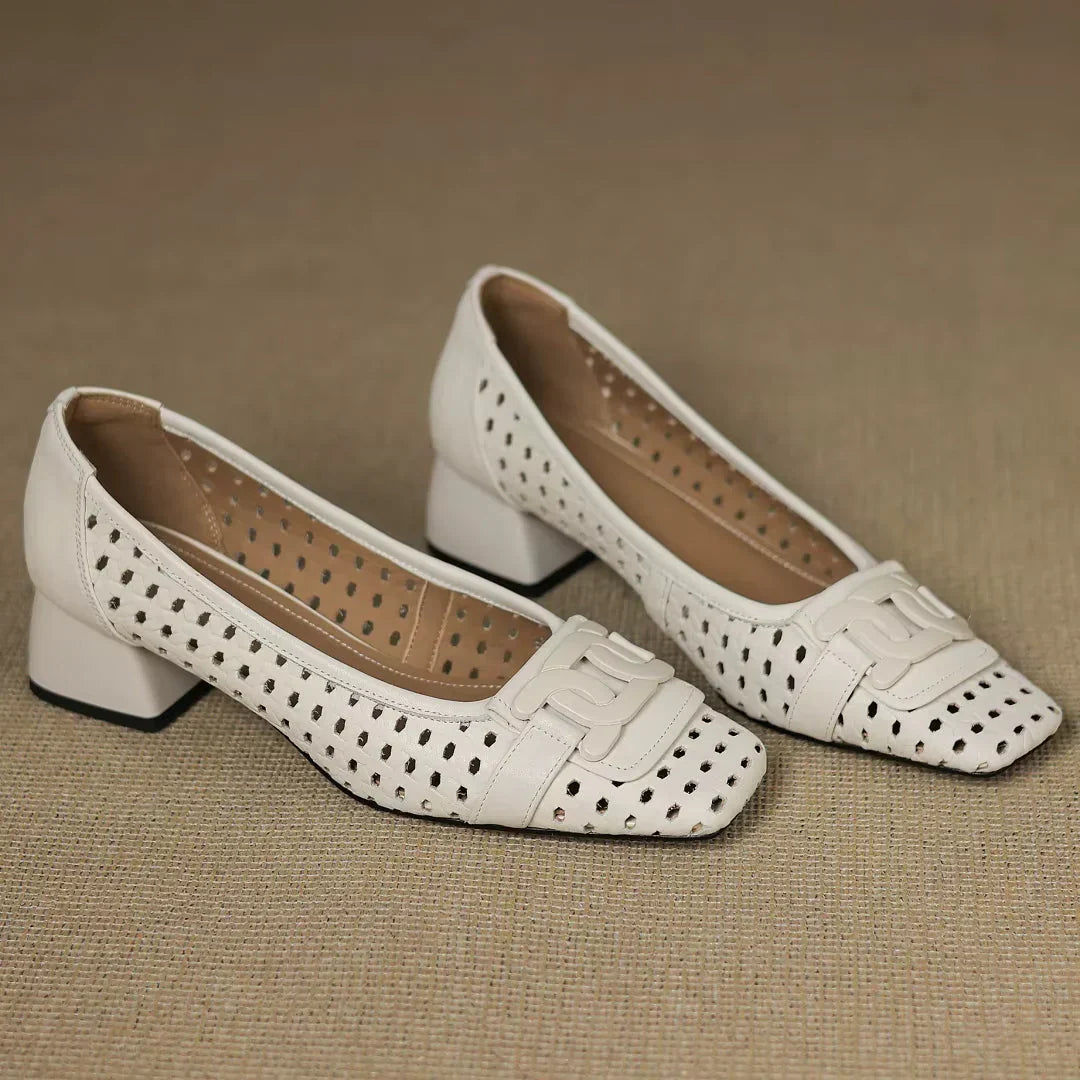 Tacones de cuero trenzado Solea