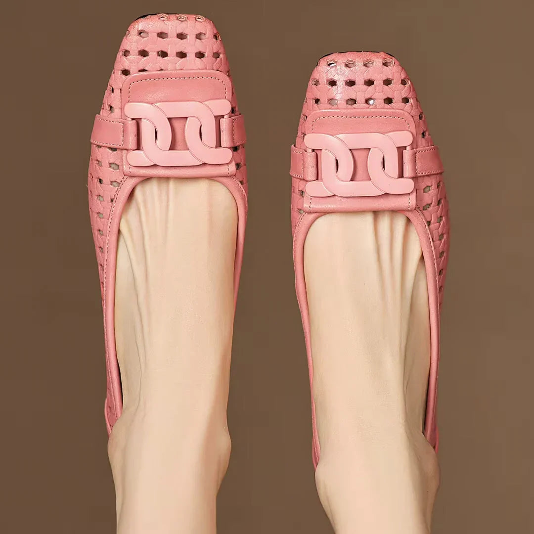 Tacones de cuero trenzado Solea