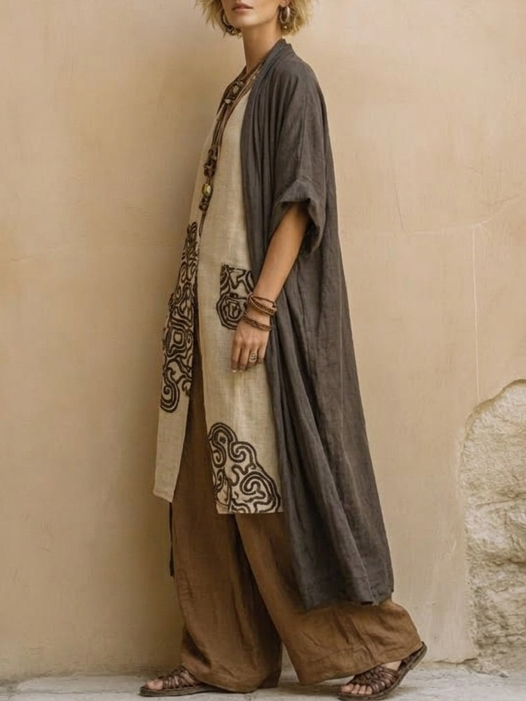 Valentina | Bohemian Length Accessory with Embroidery