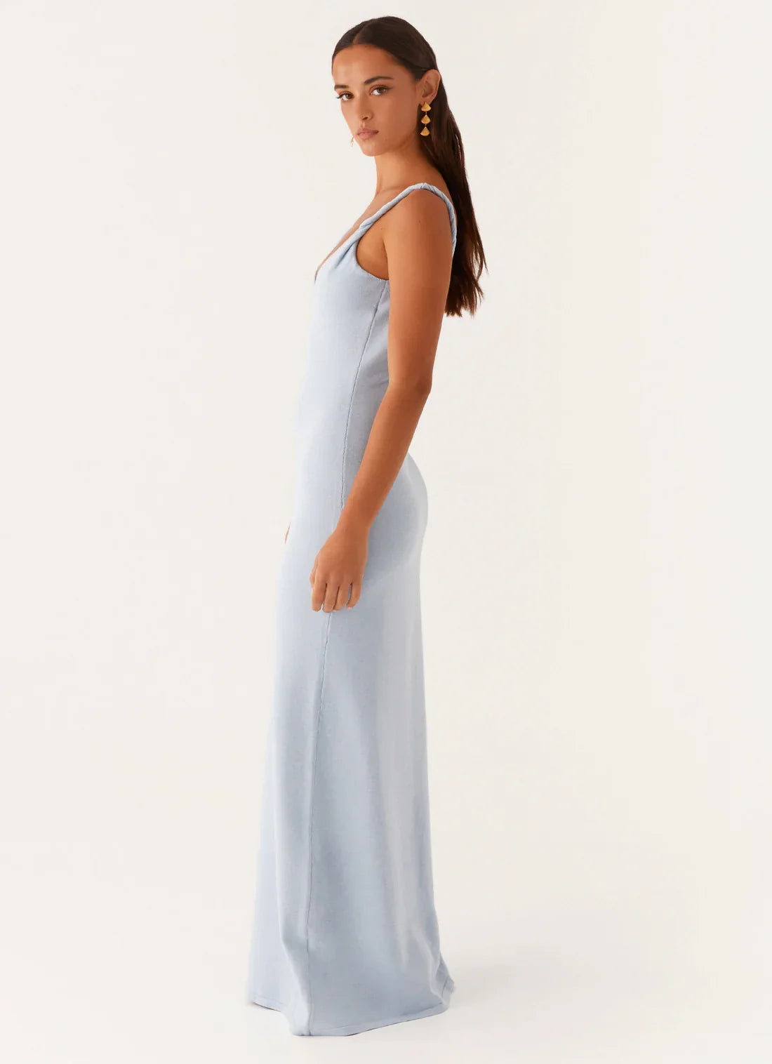 Vestido largo con espalda descubierta