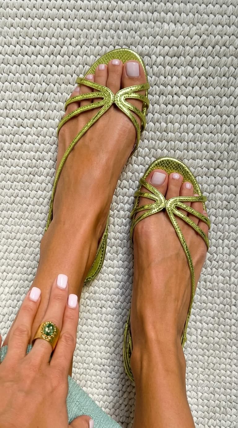 Sandra - Sandalias Doradas de Verano con Elegancia