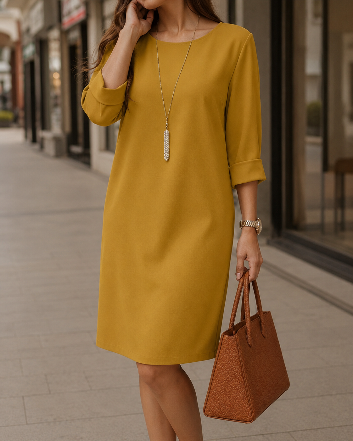 Juliette Vestido Midi - Amarillo