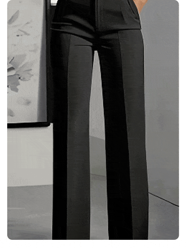 Pantalones elegantes de cintura alta