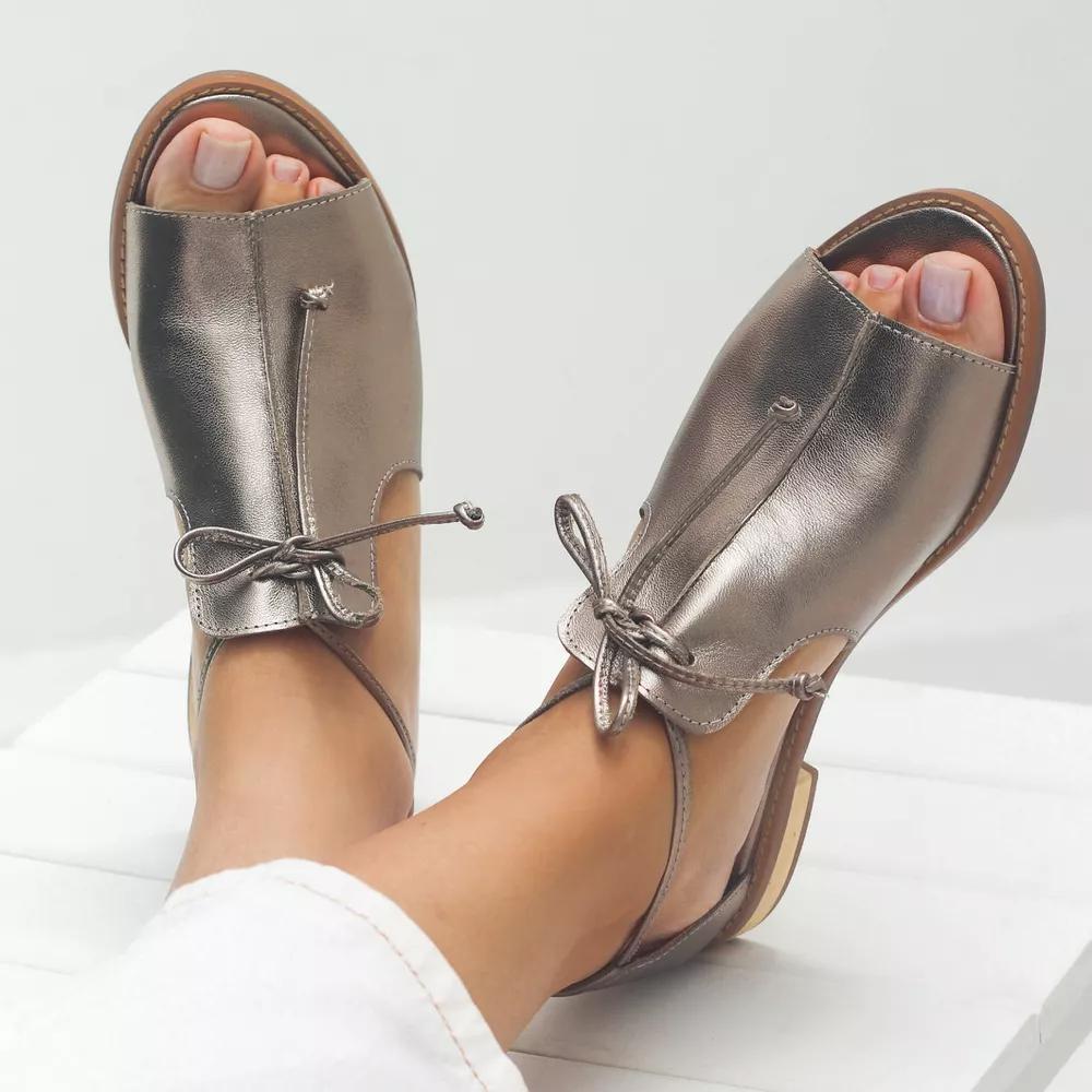 LILLIANA | SANDALIAS DE CUERO CON TIRAS