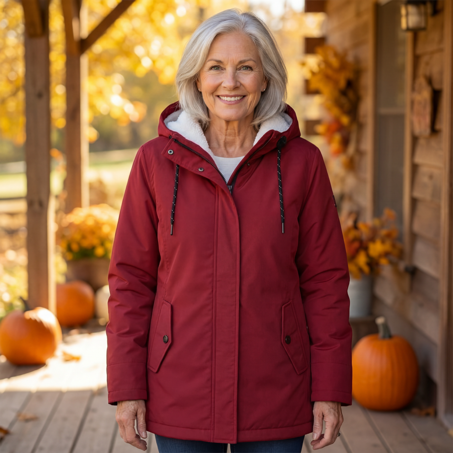 Helen | Cozy Quilted Winter Coat with Hood