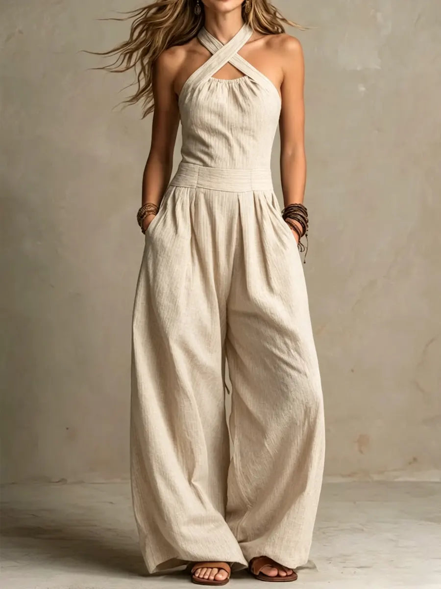 Isabella | Long Flowing Clothes with Halter Cut