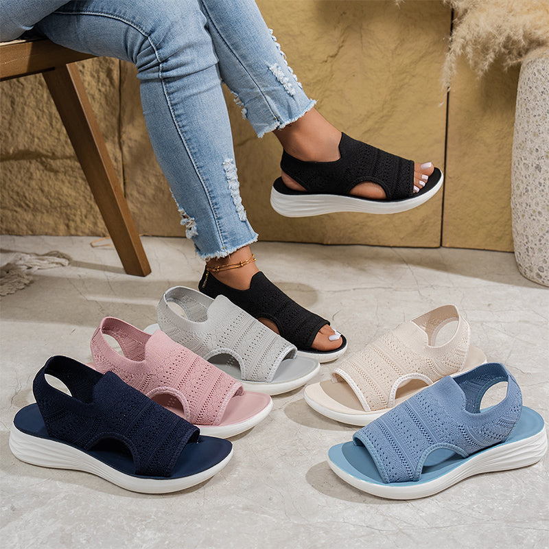 Isidora™ | Sandalias de plataforma de punto transpirable